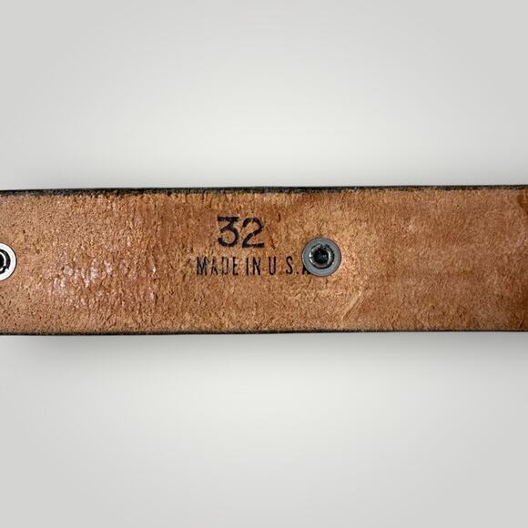 Motorcycle Leather Belts Lot of 3 Harley Davidson sz 32,Buffalo sz 32,Easy Rider - Picture 6 of 14